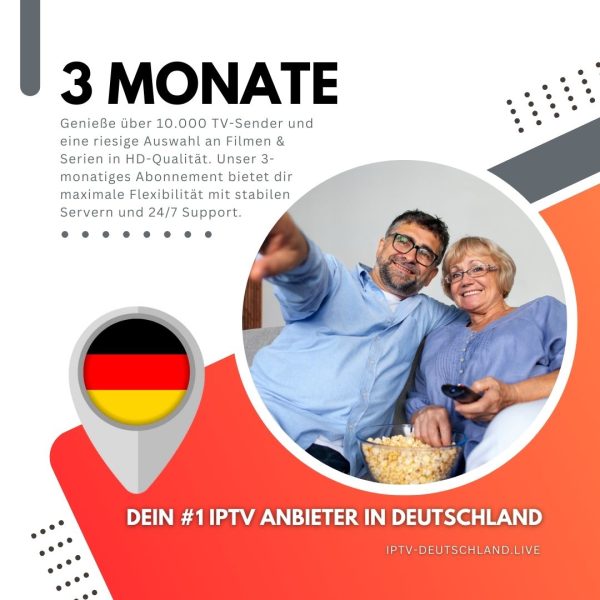 3 Monate IPTV Deutschland – Hochwertiges IPTV mit stabilen Streams und großer Senderauswahl.